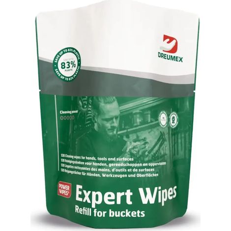DREUMEX Expert Wipes Refill Reinigungstücher für Hände & Haut Nachfüllpackung 130 Tüchern