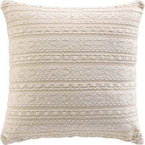 Housse de Coussin "Fantaisie" 40x40cm Naturel