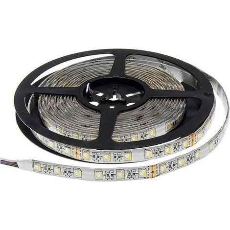 Ruban LED RGBWW Étanche 24V 5M 5050 IP54 60LED/m - SILAMP (1/4)