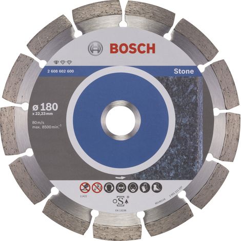 Disque à tronçonner diamanté Standard for Stone Bosch 180x22,23x2x10 mm 2608602600