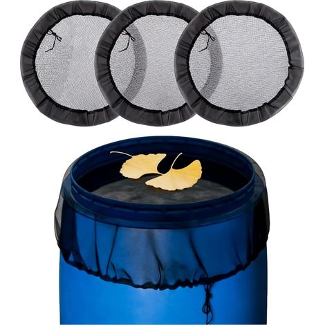 3 Pcs Filet pour Citerne de Pluie, Diamètre 120 cm, Tonneau de Pluie Couverture, pour Empêcher Les Feuilles et Les Insectes de Tomber dans l'eau et pour Garder l'eau du Réservoir Propre (1/5)