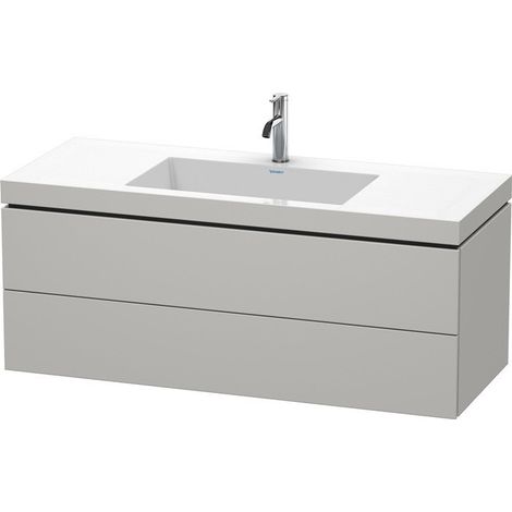 Mobile lavabo L-CUBE WT Vero Air 500x1200x480mm 1 foro rubinetto in cemento