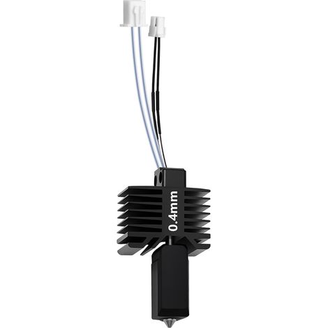 Ensemble Hotend Tout Métal - 1 Unité - Acier Trempé et Céramique - Chauffage Rapide 24V pour Filaments Abrasifs - Compatible Bambu Lab X1/X1C - Buse 0,4 mm (1/5)