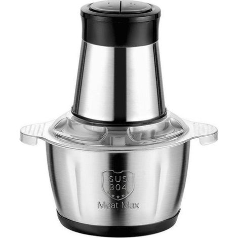 Hachoir à viande électrique 500W, double lame acier inoxydable 304, 2 vitesses (1/5)