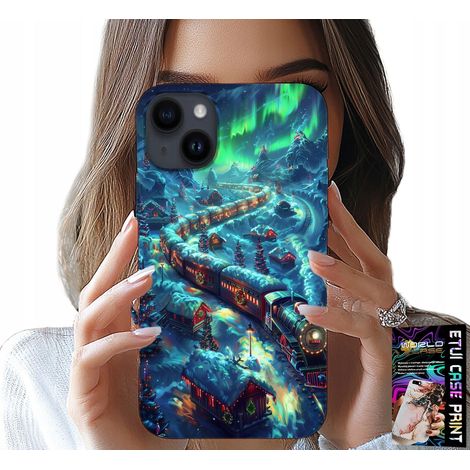 Custodia per iPhone 14 - motivi treno, espresso, natalizi + vetro (1/5)