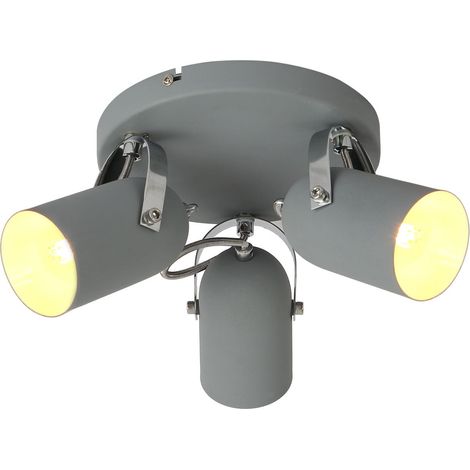 Candellux GRAY 98-66503 lampada soffitto grigia 3xE14 32cm