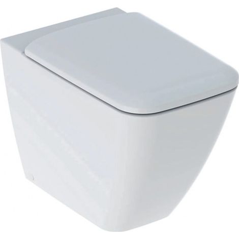 Geberit – Cuvette pour WC suspendu 36,5x56 cm – Finition blanc brillant – Fibre de verre – Rimfree avec fixation cachée – Siège en duroplast (1/6)