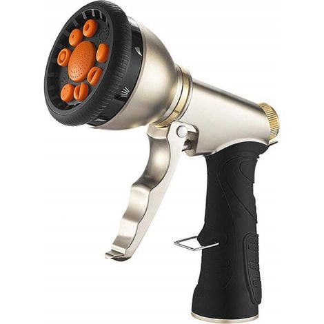 Hose Nozzle Adjustable Ergonomic 9 Modes Front Trigger Car Cleaning Hose Spray Nozzle Watering Washing Tool Garden Supplies KAESI (1/5)