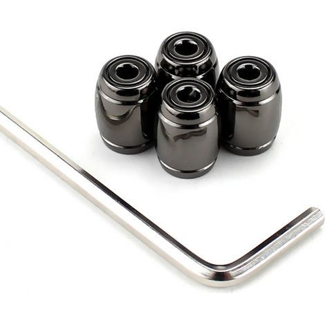 Alliage de zinc antivol pneu voiture sport valve capuchon antipoussière étanche tige de pneu (1/5)