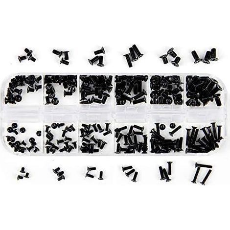 240 Vis Ordinateur Portable – Kit Universel M2 M3 M2.5 Noir (1/5)