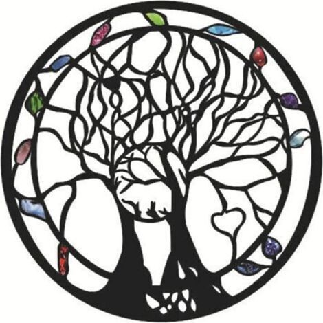 Art de l'arbre de Vie, Art Mural en Métal, Décoration Murale en Métal, Décoration Murale Arbre de Vie en Métal, pour Décoration d'Intérieur, Salon, Chambre, Cuisine, Boutique, Café, Bureau, 2525 cm