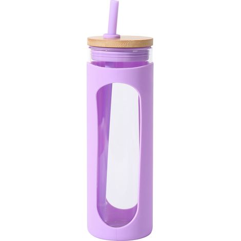 Bouteille En Verre - 600 ml - Résistante À La Chaleur - Avec Gaine Isolante En Silicone - Pour Boissons Chaudes Et Froides - 1 Pièce (1/5)