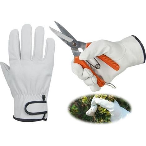 Gartenhandschuhe - MARKENBEZEICHNUNG - aus Rindsleder - wasserdicht und stichfest - verstellbar