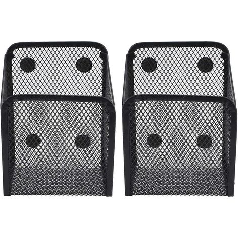 Magnetischer Stiftehalter, multifunktionaler Aufbewahrungskorb aus Metallgewebe für Schreibwaren, geeignet für Kühlschrank, Trockenraum usw.
