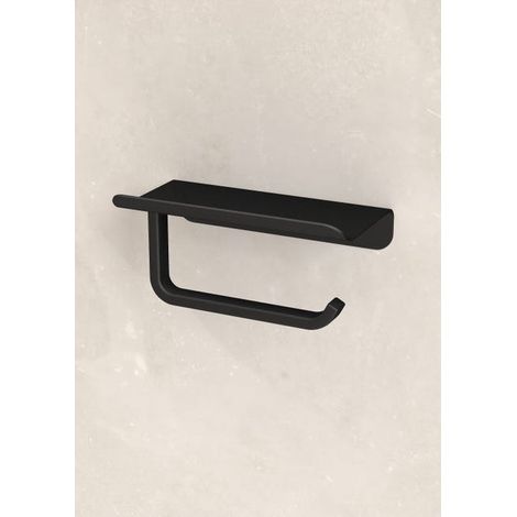 Wandmontierter Toilettenpapierspender Schwarz