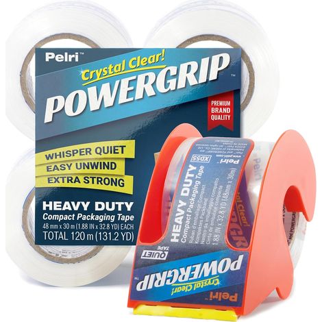 Clear Tape Dispenser + 4 Mini Rolls 30 m