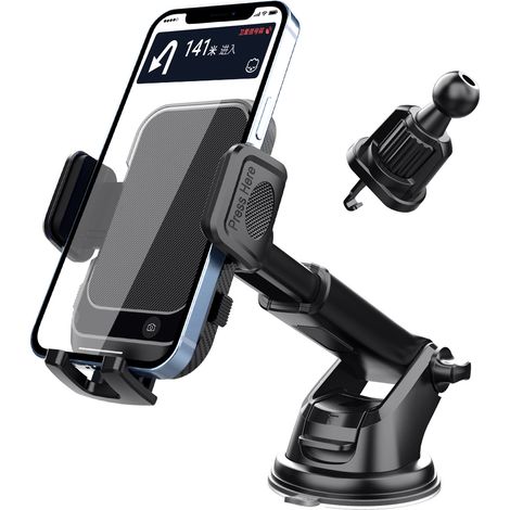 Support de téléphone portable de bureau d'instrument de voiture - support de téléphone portable de voiture - ventouse rétractable (1/5)