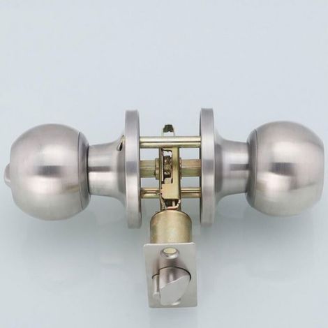 - Poignée De Porte, Ronde Bouton Serrure Verrouillage Porte, Verrouillage par clés, Taille du loquet 60 / 70mm (1/5)