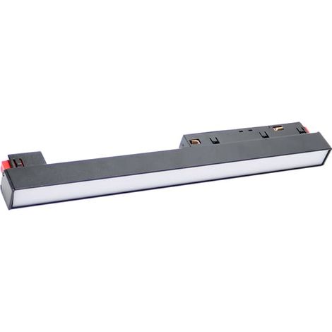 IluminaShop - Foco LED para Carril Magnetico 10W MagneFix Chip Osram 48V Monofasico CRI 90 UGR 17 Serie Even  Blanco Calido 3000K