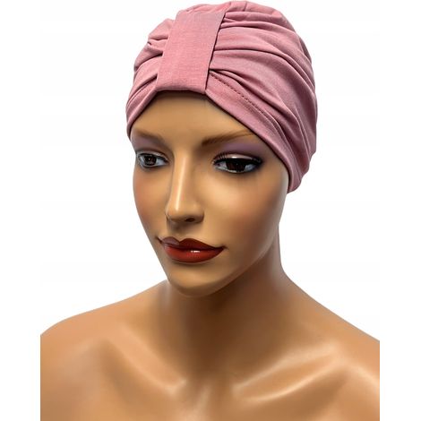 Turbante de mujer Emma 013, sombrero de bambú, también después de la quimioterapia. (1/5)