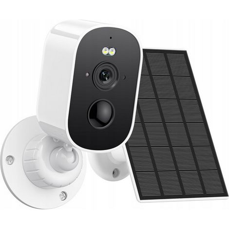 TELECAMERA SOLARE ALIMENTATA A BATTERIA CON PANNELLO SOLARE IP USB WIFI 5MPX