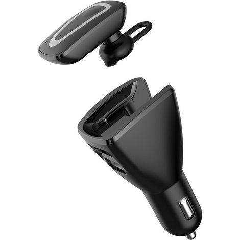 Trade Shop - UNIVERSAL BLUETOOTH V4.0 KOPFHÖRER AUTOLADEGERÄT ZIGARETTENANZÜNDERBUCHSE - (1/5)