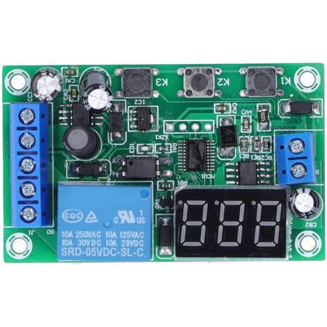 Module de Détection de Courant Continu avec Relais, Affichage Numérique et Contrôle Moteur 12V (1/5)