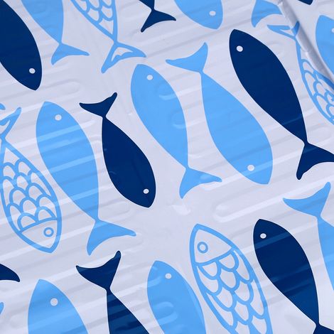 Pare-éclaboussures pour cuisinière avec motif de petits poissons imprimés, 84 x 39 cm (1/5)