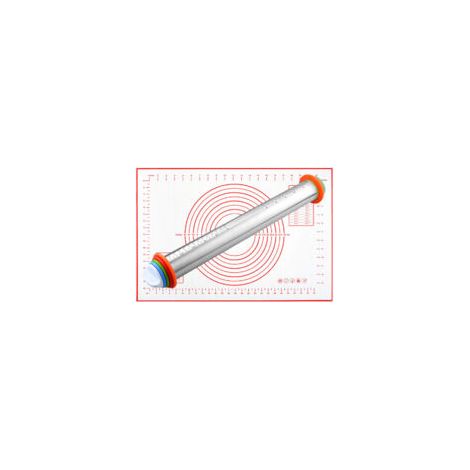 Rouleau à Pâtisserie en Acier Inoxydable Super Réglable - Laminoir à Pâte Professionnel pour Pâtisserie (1/5)