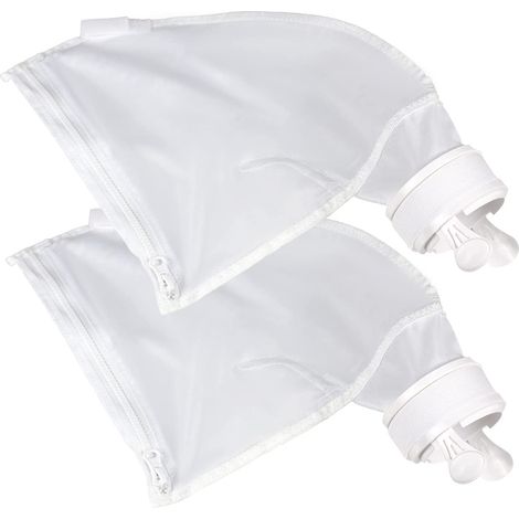 Sac pour Nettoyeur de Piscine pour Polaris 280480, Sacs à glissière en Nylon Blanc Tout Usage(2pk) (1/5)