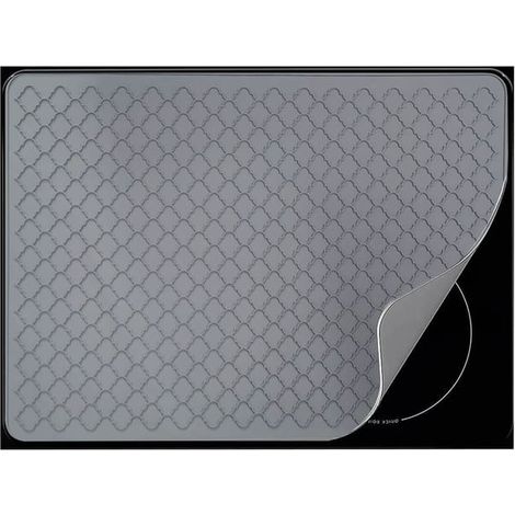 Alfombrilla de silicona para cocina, alfombrilla protectora multifuncional para placas de inducción, 71500,25 cm, gris (1/5)