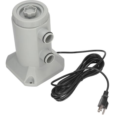 Filtre à cartouche pour piscine 2000L/H, Pompe de filtration piscine hors-sol, Accessoire de nettoyage bassin, Filtre plastique pour aquarium, Norme US 120V (1/5)