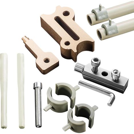 Outil de Réparation de Tuyaux par Fusion Thermique, Ensemble de Réparation pour Tubes, Kit de de Plomberie pour Camping-Car, Tuyau d'Arrosage, Bricolage, Cuisine, Salle de Bains (1/5)