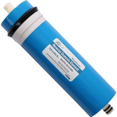 500GPD RO Membrane 3012-500 Membrane résidentielle d'osmose inverse Filtre à eau Cartouche de remplacement pour système de filtration d'eau potable domestique Purificateur d'eau sous évier (1/5)