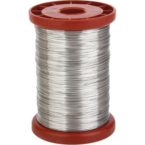 Fil d'acier inoxydable pour l'outil de base de cadres de ruche d'abeille d'apiculture, fil d'équipement d'apiculture 0.5mm 500G (1/5)