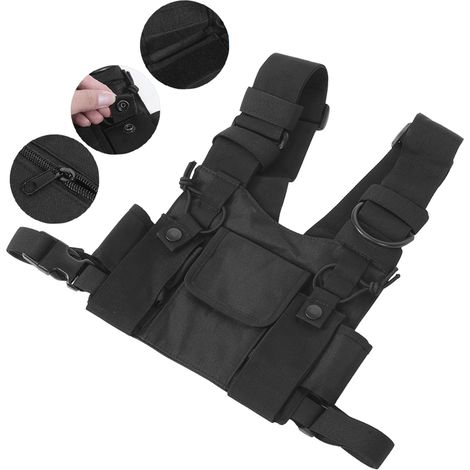 Pochette de transport pour talkie-walkie, sac de rangement tactique pour gilet d'extérieur (1/5)