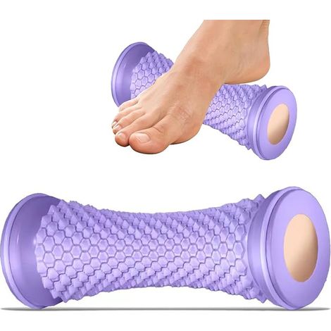 Rodillo de masaje portátil para pies - rodillo de yoga - rodillo muscular para la relajación de pies, manos y piernas - rodillo de masaje ergonómico para pies (1/3)