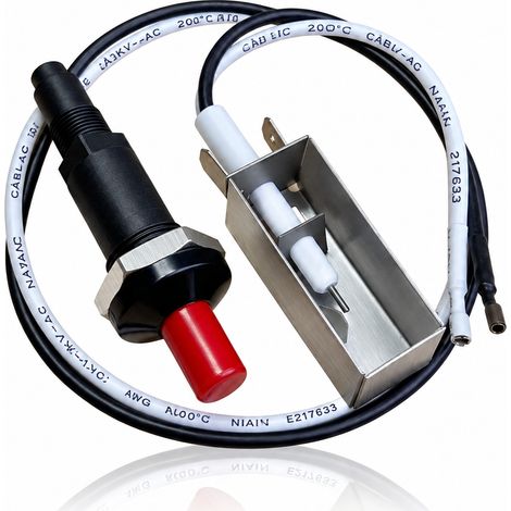 Kit allumeur 7509 et électrode pour barbecue à gaz, ensemble noir noir 34 × 9 × 4 cm 66 g – Livraison gratuite