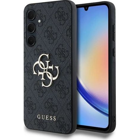 Estuche rígido Guess GUHCSA354GMGGR A35 A356 negro/negro 4G con logotipo metálico grande (1/5)