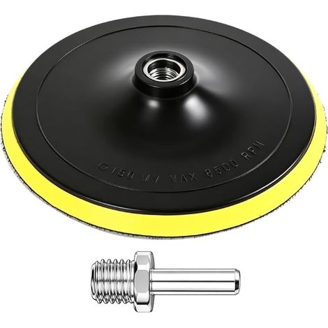 1 Plateau Auto-agrippant 7", Adaptateur M14, Pour Ponceuse Orbitale, Disque De Ponçage Et Polissage Meulage (1/4)