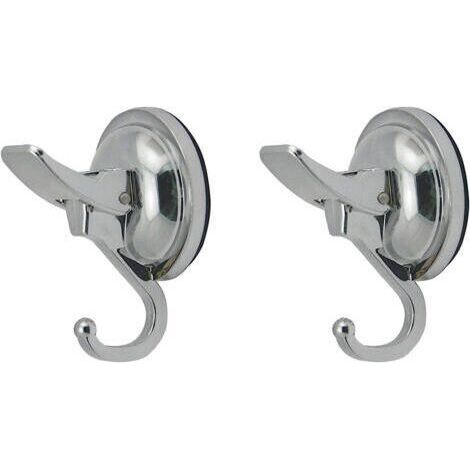 Bandes porte-serviettes murales en plastique durable avec aérations (paquet de 2) adaptées aux carreaux, portes, cuisines, salles de bains et surfaces vitrées. (1/5)