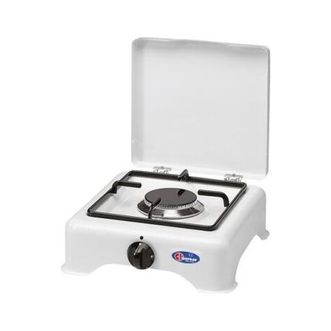 Parker Réchaud à Gaz de Camping 5321CGPM 1 Brûleur GPL/Méthane Blanc Sur Table