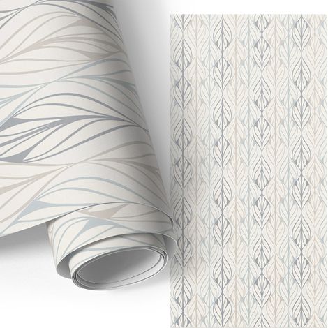 Möbel - Klebefolie - Möbelfolie - abwaschbare und selbstklebende Deko-Folie für Küche - Schrank -Tisch & Fensterbank - Blattmuster 50x100 cm