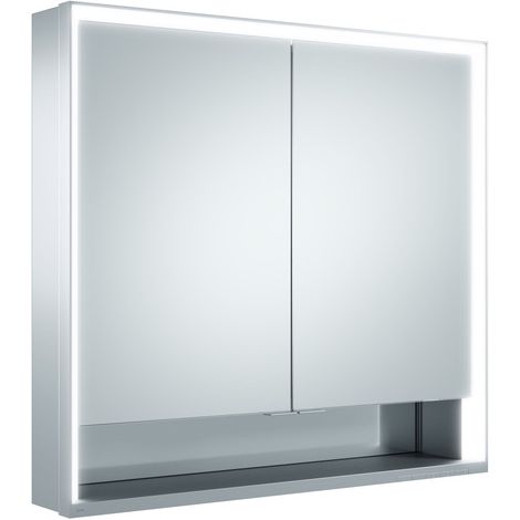 KEUCO Royal Lumos Spiegelschrank Wandvorbau 2-türig, kurze Tür,