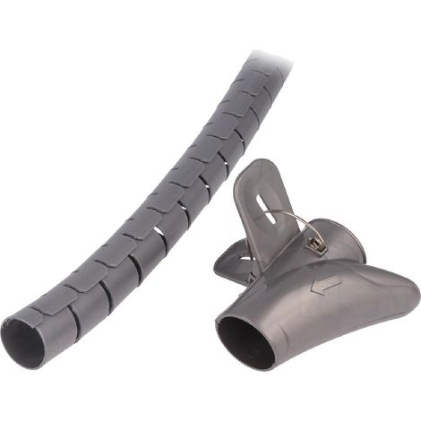 Gaine de protection pour faisceau 28mm L 1.5m - Argent