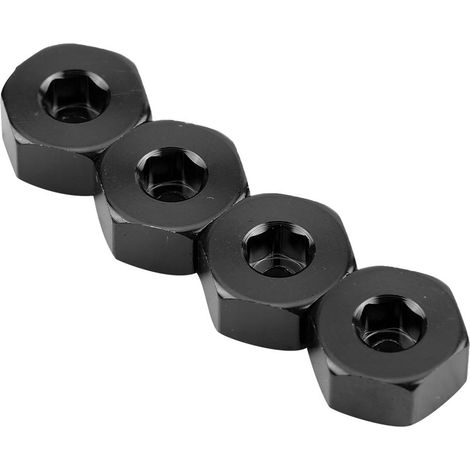 Adaptateur de moyeu hexagonal 5-12mm en aluminium pour camion WPL 1634, compatible modèles RC (Noir) (1/4)