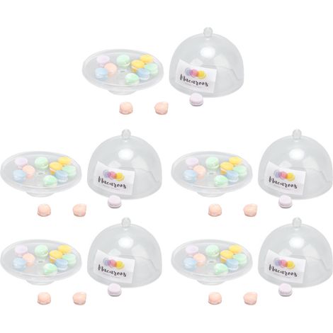 Ensemble de 5 mini-macarons pour maisons de poupées, délicats et faciles à réaliser, modèles de desserts, décoration pour maisons de poupées (1/5)