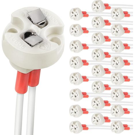 Base de Bi-Pin, G4, GU5.3, G6.35, GY6.35, GX5.3 MR16, Lot de 24 (1/5)