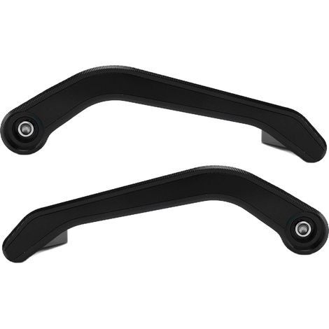 Set mit 2 universellen Lenkerprotektoren aus Aluminiumlegierung für 22 mm (0,87 Zoll) Lenker, schwarz. (1/5)