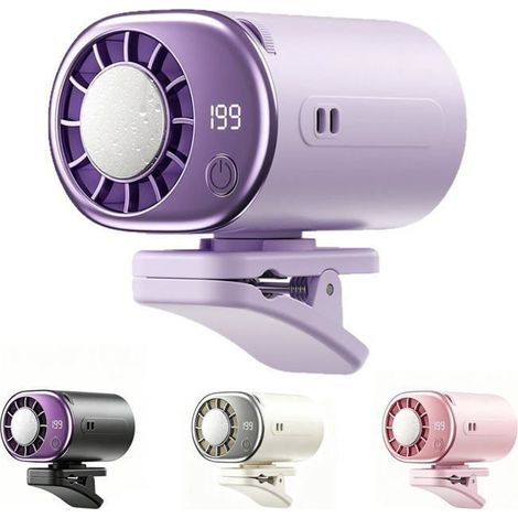 Ventilateur à pince avec écran LED, climatiseur portable pour voiture, système de refroidissement à 16 °C (1/4)